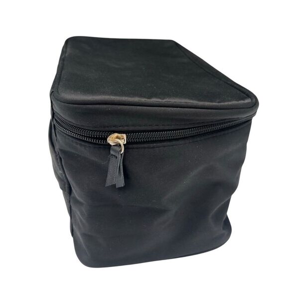 NWOT Victoria's Secret Black Toiletry Bag with Gold Logo - Picture 2 of 13